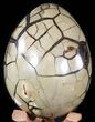 Septarian Dragon Egg Geode - Black Crystals #48006-3